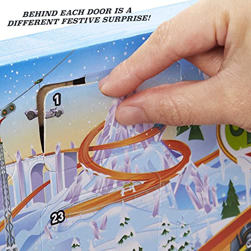 2021 Advent Calendar With 24 Surprises That Include 8 1:64 Scale Vehicles & Other Cool Accessories Plus A Play Pane Mat For Collectors & Kids 3 Years Old & Up - Everyday Play Set