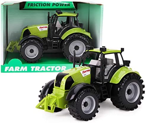 Friction Powered Farm Tractor With Opening Bonnet (Pink) - Everyday Play Set