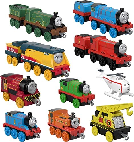 Deals Price Thomas & Friends Sodor Steamies 10-Pack Of Die-Cast Metal Push-Along Train Engines And Vehicles For Preschool Kids Ages 3 And Up - Everyday Play Set