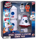 Stro Venture Space Playset – Toy Space Station & Space Capsule With Lights And Sound & 2 Astronaut Figurine Toys For Boys And Girls - Everyday Play Set