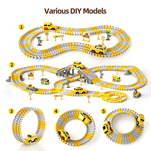 Wholesale IHaHa 236 PCS Construction Toys Race Tracks For Boys Kids Toys 6 PCS Construction Car And Flexible Track Playset Create A Engineering Road For 3 4 5 6 Year Old Boys Girls Toys - Everyday Play Set