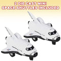 Diecast Mini Space Shuttle With Pullback Mechanism Set Of 2 Diecast Metal NASA Space Toys For Boys Astronaut Cake Decorations Astronaut Space Theme Party Favors - Everyday Play Set