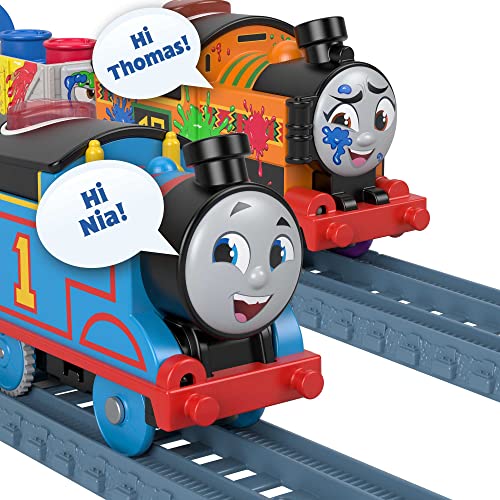 Coupon Thomas & Friends Motorized Talking Thomas Engine With Annie & Clarabel Battery-Powered Toy Train With Character Sounds And Phra - Everyday Play Set