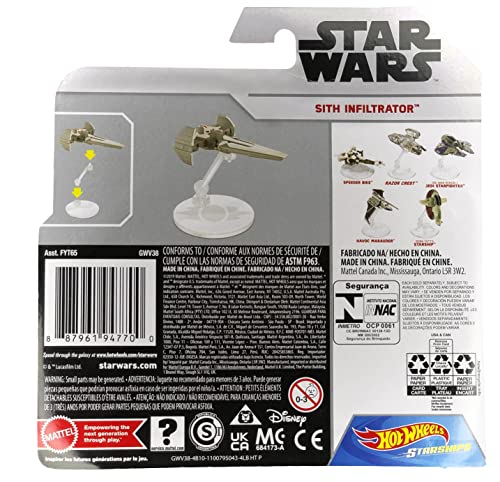 Wholesale Hot Wheels Star Wars Starships Sith Infiltrator Die Cast Vehic - Everyday Play Set