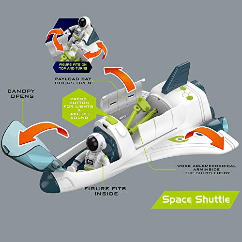 Budget Space Shuttle Spacecraft Airplane Toys For Kids With Lights & Sound & Astronaut Figure,Spaceship Toys For Any Interstellar Mission Adventure,Toy Rocket Gift For Boys 3-5-8 - Everyday Play Set