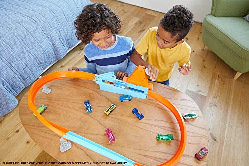 Brand new Rapid Raceway Champion Action Hot Wheels Championship Track Speed Boost Oval Track Ages 4 And Older - Everyday Play Set