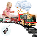 Train Set – Rechargeable Battery And Remote – Around The Christmas Tree With Water Steam Music & Lights – Electric Train Toy Toy Gift For Age 3 4 5 6 7 8+ Kids Toddlers 2022 Remote Control Train Se - Everyday Play Set