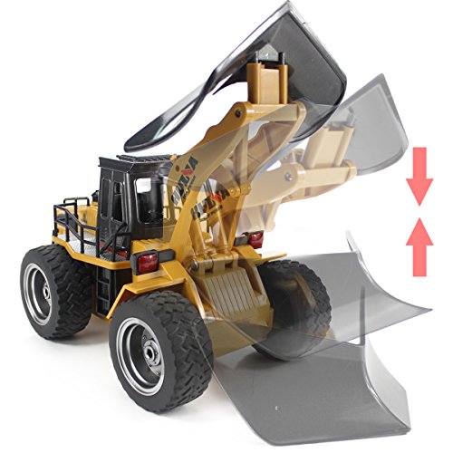 Deals Fisca RC Truck Remote Control Snow Plow 6 Channel 2.4G Alloy Snow Sweeper Vehicle 4WD Tractor Toy With Lights For Kid - Everyday Play Set