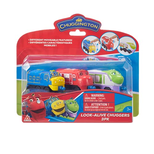 Look Alive Chuggers 3-Pack – Wilson Brewster Koko – Connectable Train Toys With Moving Parts – Free-Rolling Wheels – 3.75 Inch Scale – Gift For Preschool Kids Age 3 And Up - Everyday Play Set
