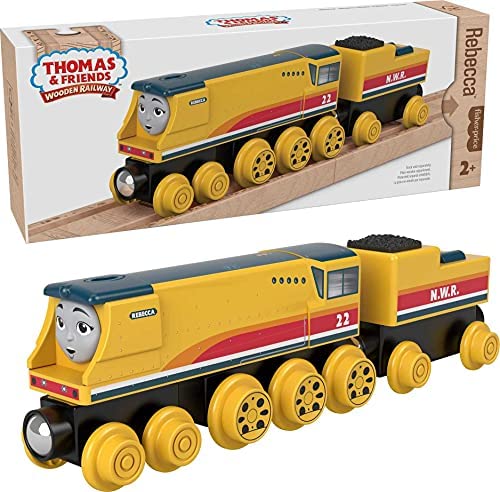 Cheap Wooden Railway James Engine And Coal Car Push-Along Train Made From Sustainably Sourced Wood For Kids 2 Years And Up - Everyday Play Set