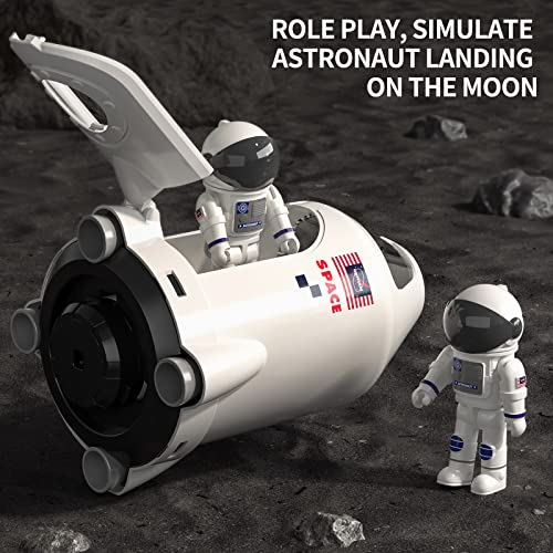 New Space Shuttle Rocket Toys For 3 4 5 6 7 8 9 Years Old Kids Science Educational Toys 5-in-1 STEM Aerospace Toys With 2 Astronauts Projection Lamp Space Adventure Toys Gift For Boys Girls 3+ - Everyday Play Set