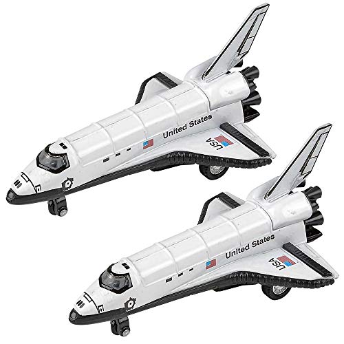 Cheapest Diecast Space Shuttle With Pullback Mechanism Set Of 2 Diecast Metal NASA Space Toys For Boys Astronaut Cake Decorations Astronaut Space Theme Party Favors - Everyday Play Set