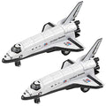Cheapest Diecast Space Shuttle With Pullback Mechanism Set Of 2 Diecast Metal NASA Space Toys For Boys Astronaut Cake Decorations Astronaut Space Theme Party Favors - Everyday Play Set