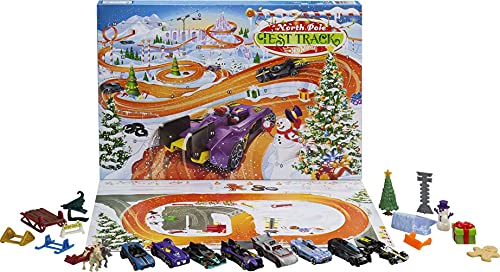 2021 Advent Calendar With 24 Surprises That Include 8 1:64 Scale Vehicles & Other Cool Accessories Plus A Play Pane Mat For Collectors & Kids 3 Years Old & Up - Everyday Play Set