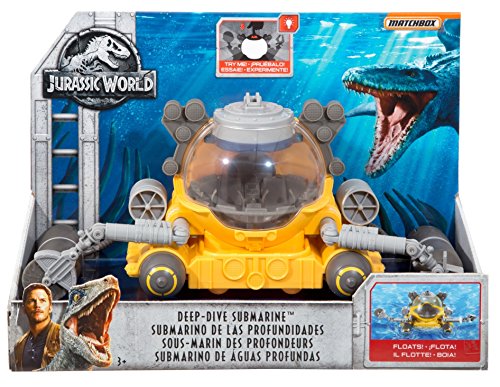 Coupon MATCHBOX JURASSIC WORLD VEHICLE DEEP-DIVE SUBMARINE Vehicle - Everyday Play Set