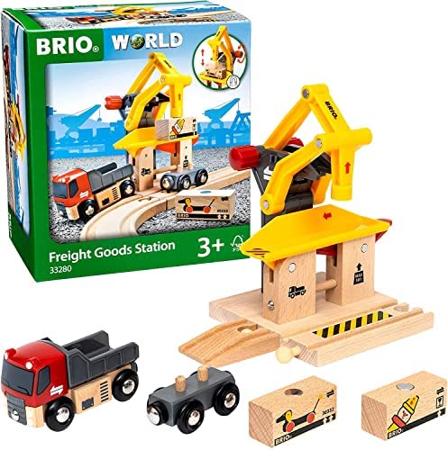 RIO World – 33280 Freight Goods Station Toy Train Accessories For Kids Age 3 And Up Green - Everyday Play Set