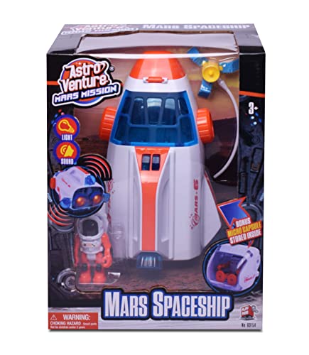 Deals Stro Venture Space Shuttle Toy Mars Mission Spaceship For Kids With Lights And Sound Astronaut Figure Capsula And Accessories Fun Space Toy Gift For Any Mission & Adventure - Everyday Play Set