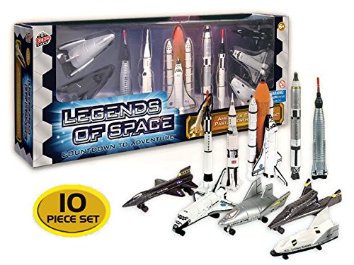 Legends Of Space : Countdown To Adventure – History Of American Space Flight 10 Piece Set - Everyday Play Set