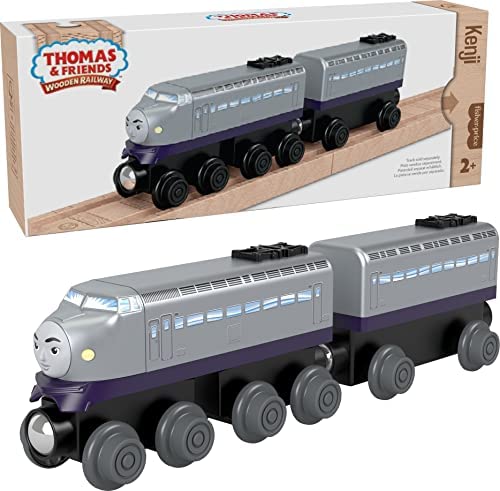 Cheap Wooden Railway James Engine And Coal Car Push-Along Train Made From Sustainably Sourced Wood For Kids 2 Years And Up - Everyday Play Set