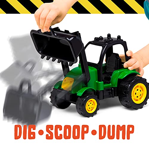 Toy Tractor Truck Construction Vehicle For Kids And Toddlers - Everyday Play Set
