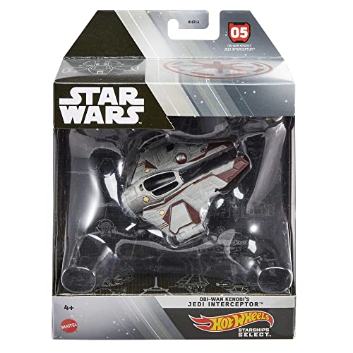 Star Wars Starships Select Premium Diecast OBI-Wan Kenobi s Jedi Interceptor - Everyday Play Set