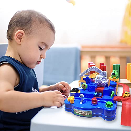 New Toddler Race Track Kids Boy Car Toys Age 3 4 Year Old Boys Girls Preschool Puzzle Rail Car Adventure City Rescue Game Parking Garage Playset Birthday Educational Gifts For Kids Ages 3 4 5 6 Years Old - Everyday Play Set