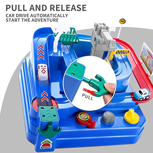 Deals Kids Race Track Car Adventure Toy For Toddlers – Car Rescue Adventure Toys Gifts For Boys Age 3 Car Toys For Toddlers 2-4 Years Educational Puzzles Car Toys For 4 5 6 Year Old Boys Girls - Everyday Play Set