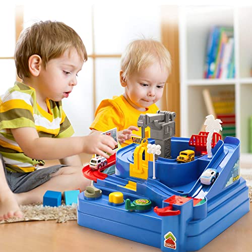 Deals Kids Race Track Car Adventure Toy For Toddlers – Car Rescue Adventure Toys Gifts For Boys Age 3 Car Toys For Toddlers 2-4 Years Educational Puzzles Car Toys For 4 5 6 Year Old Boys Girls - Everyday Play Set