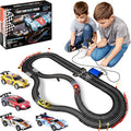 Coupon Slot Car Race Track Sets – Battery Or Electric Race Car Track With 4 Cars Dual Electric Race Track W/ 2 Remotes Lap Counter & Lights For Girls & Boys Age 8-12 - Everyday Play Set