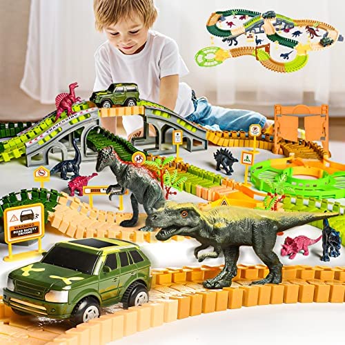 New Dinosaur Truck Toys For Kids 3-5 Years Cars Toys For Toddler 1-3 6 In 1 Jurassic Dinosaurs Trucks Toys Semi Truck Toy Car For Boys And Girls Age 2-3 well-suited Gift For Baby & Toddler Toys - Everyday Play Set